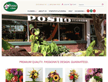 Tablet Screenshot of posnoflowers.com